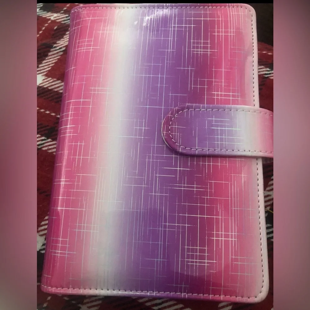 Pink Purple Gradient Budget Planner a6 binder w84 Page Inserts